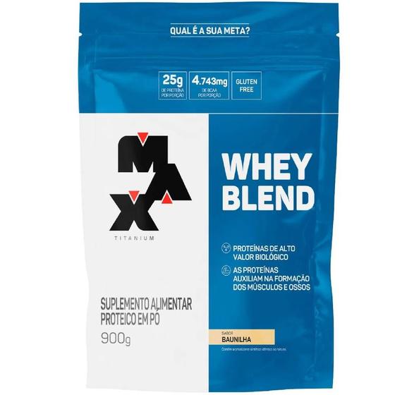 Imagem de Whey blend refil 900g - max titanium