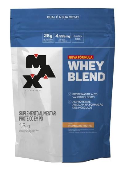 Imagem de Whey Blend Refil Vitamina De Frutas 1,8Kg - Max Titanium