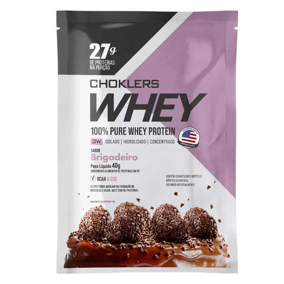 Imagem de Whey Chokler's Sabor Brigadeiro em Sachê 40g - Mix Nutri