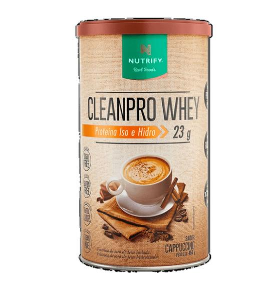 whey Cleanpro Proteína Iso e Hidro Sabor Cappuccino Nutrify Real Foods