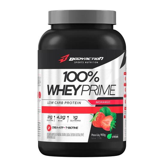 Imagem de Whey Concentrado 100% prime - Bodyaction - 900g c/ Creatina e Glicina