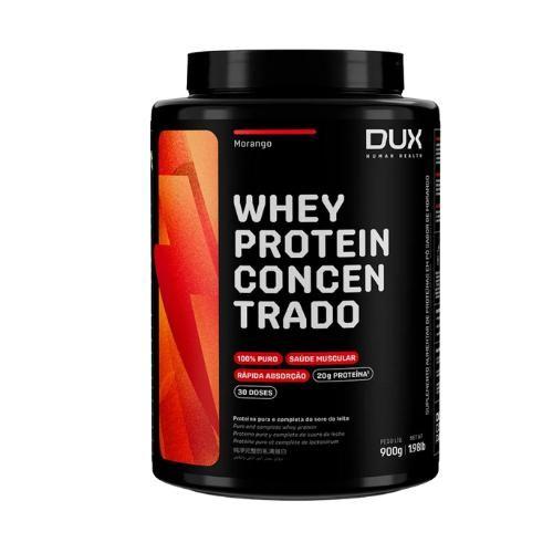 Imagem de Whey Concentrado Dux 900g - Morango
