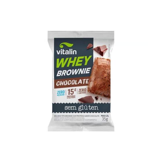 Imagem de Whey Cookie Chocolate Sem Glúten Zero Açúcar Zero Lactose Proteico Vitalin 40 g