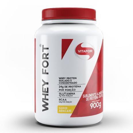 Imagem de Whey Fort 100% Whey Protein Premium Abacaxi Vitafor 900g