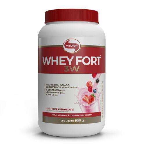 Imagem de Whey Fort 3w 900g Frutas Vermelhas Vitafor