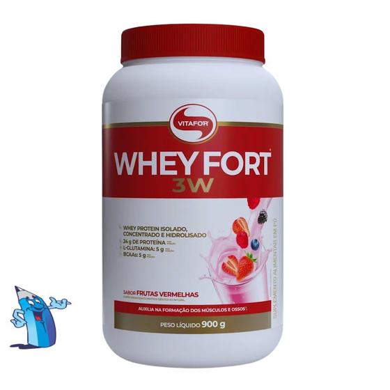 Whey Fort 3w 900g Vitafor Isolado Concentrado Hidrolisado Menor preço em Whey Fort 3w 900g Vitafor Isolado Concentrado Hidrolisado