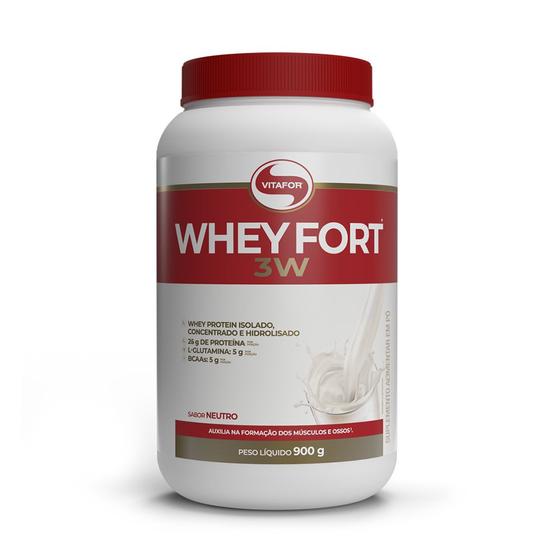 Imagem de Whey Fort 3W Neutro Vitafor 900g