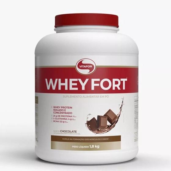 Imagem de Whey Fort 3W Proteína Isolada  Chocolate 1800G Vitafor