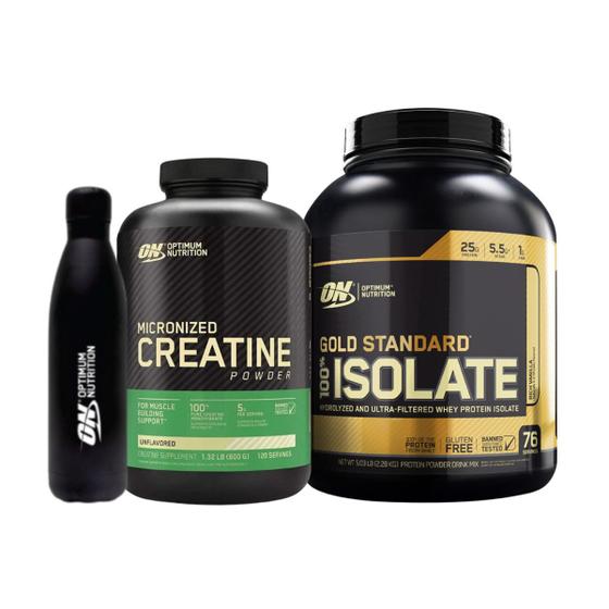 Imagem de Whey Gold Isolate 5lb Chocolate 2,36Kg + Creatina 600g  ON