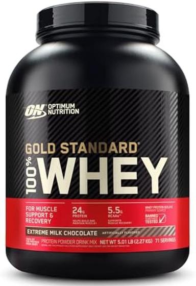 Whey gold standard chocolate 2.27kg - on optimum nutrition Imagem de Whey gold standard chocolate 2.27kg - on optimum nutrition