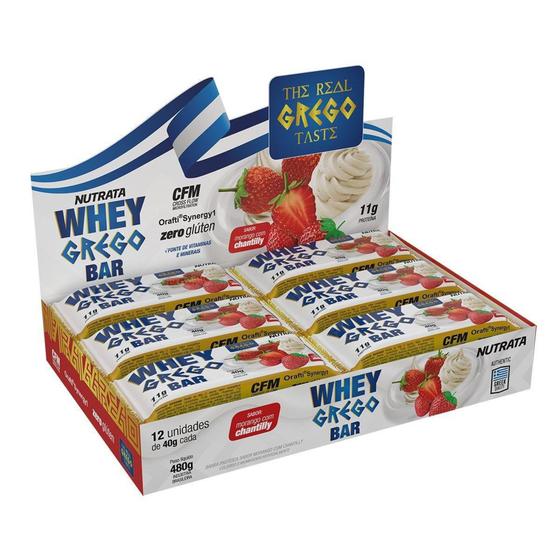 Imagem de Whey Grego Bar - 40 gr Display c/ 12 Barras - Nutrata