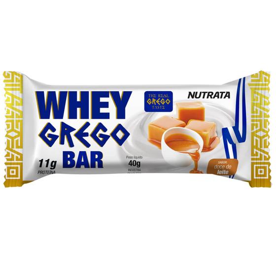 Imagem de WHEY GREGO BAR NUTRATA  40g - DOCE DE LEITE