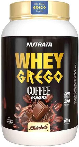 Imagem de Whey grego coffee cream chocolate pt 900g nutrata
