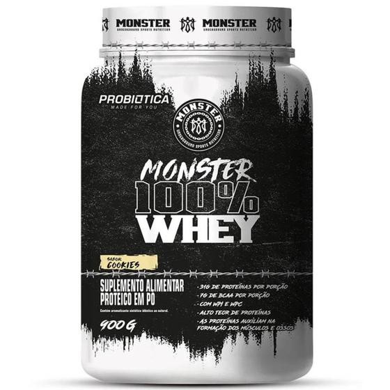 Imagem de Whey Isolado e Concentrado Monster 100 Probiotica 900g