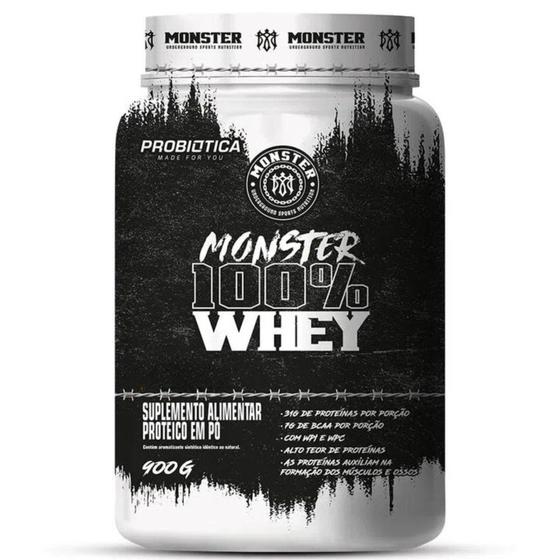 Imagem de Whey Isolado e Concentrado Monster 100% Probiotica 900g