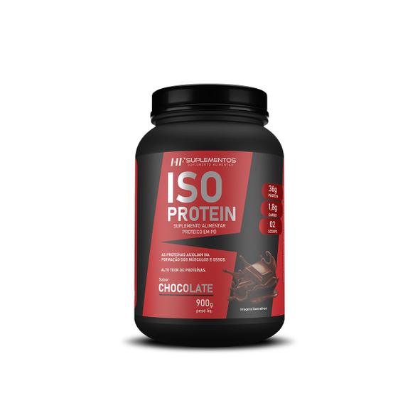 Imagem de Whey isolado protein chocolate 900g hf suplementos