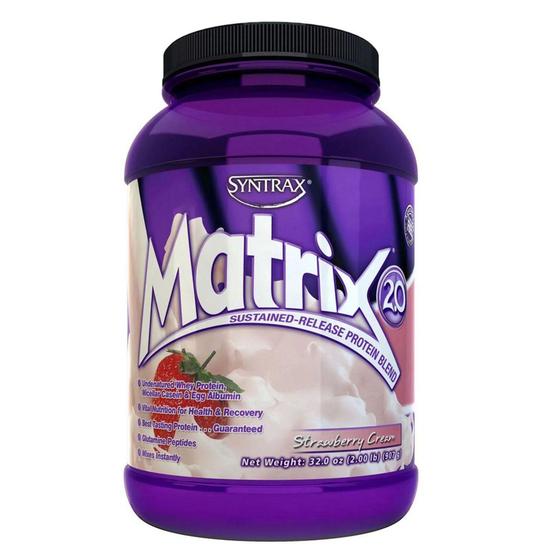 Imagem de Whey Matrix 2.0 (Creme de Morango) Syntrax - 907g