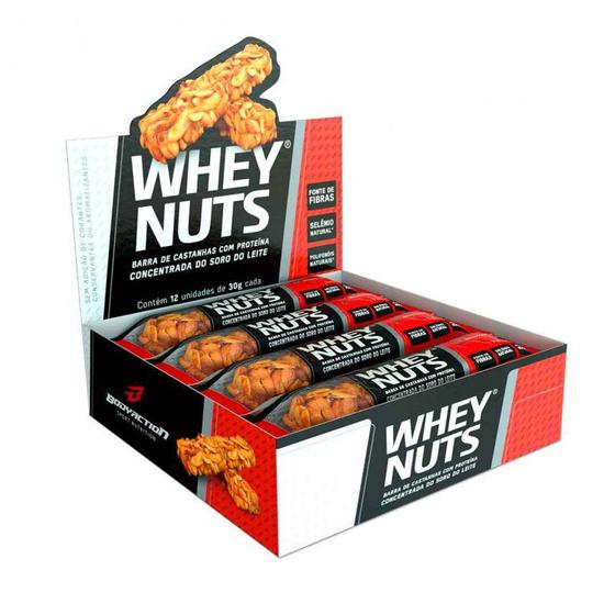 Imagem de Whey Nuts Caixa com 12 Unidades (360g) - Padrão: Único