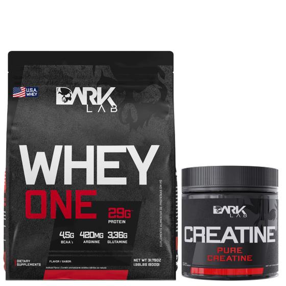 Imagem de Whey One 900g + Creatina 150g Pura Dark Lab