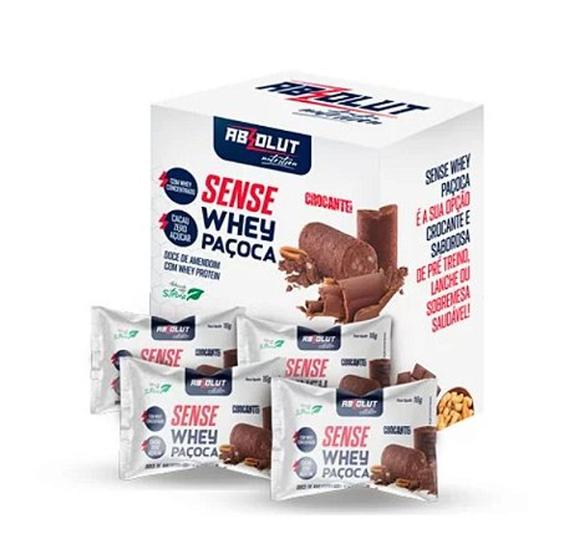 Imagem de whey paçoca crocante - absolut 24 unidades