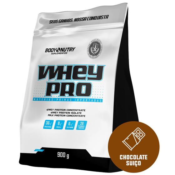 Imagem de Whey Pro Protein Nutri Isolado & Concentrado 900g refil Zero 0% Soja