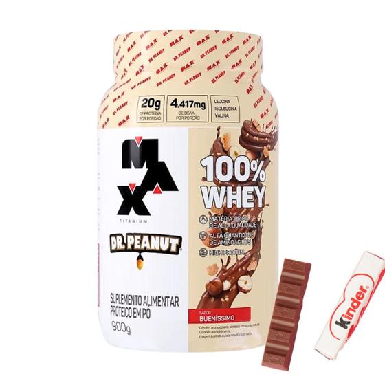 Whey Protein 100% Dr Peanut Pote 900g Max Titanium Suplemento Em Pó Sabores Coqueteleira Bolsa Squeze Menor preço em Whey Protein 100% Dr Peanut Pote 900g Max Titanium Suplemento Em Pó Sabores Coqueteleira Bolsa Squeze