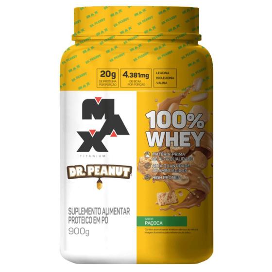 Imagem de Whey Protein 100% Dr. Peanut Pote 900G Sabor Paçoca Max