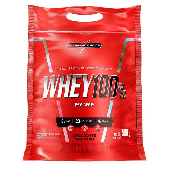 Imagem de Whey Protein 100% Integralmédica Pouch - 907g Chocolate Maltado