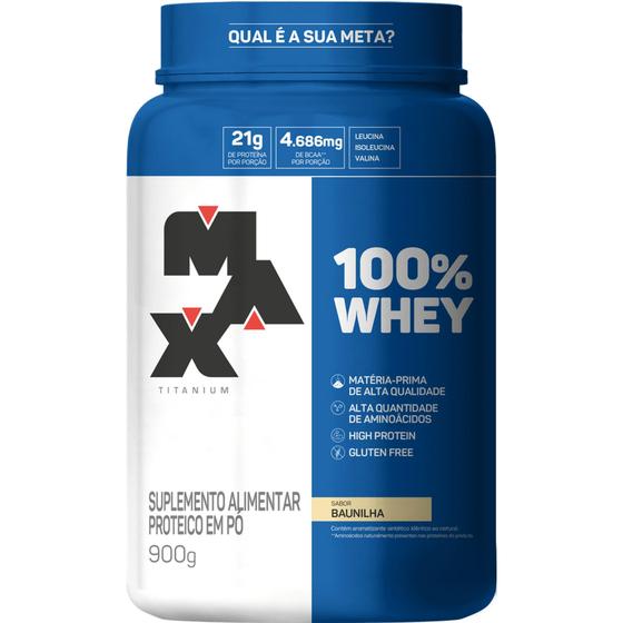 Imagem de Whey Protein 100% - Max titanium  900g