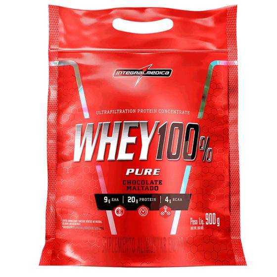 Imagem de Whey protein 100% pure 900g integralmedica chocolate maltado