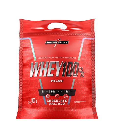 Imagem de Whey Protein 100% Pure 900g Refil Chocolate Maltado - IntegralMedica