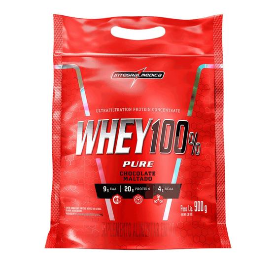 Imagem de Whey Protein 100% Pure Concentrado Refil 900g Integralmédica