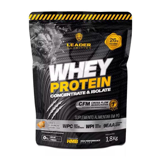 Imagem de Whey Protein 2W Concentrate Isolate 1.8kg Baunilha Caramelada Leader Nutrition