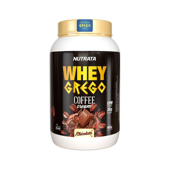 Imagem de Whey Protein 3W Grego Sabor Coffee Cream Chocolate Pote 900g Nutrata