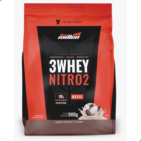 Imagem de Whey Protein 3W Nitro 2 Pouch 900g New Millen