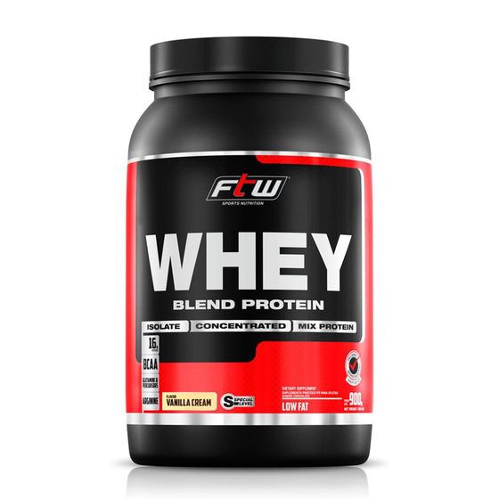 Whey Protein 40 porcento Blend FTW Sabor Baunilha - 900g - Fitoway ...