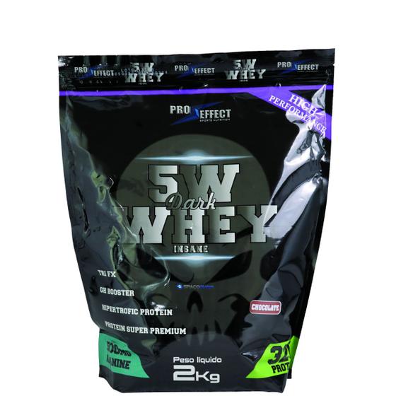 Whey Protein 5w Dark Insane 2kg Pró Effect Chocolate Menor preço em Whey Protein 5w Dark Insane 2kg Pró Effect Chocolate
