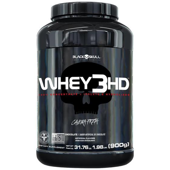 Imagem de Whey Protein Black Skull Whey 3 Hd Chocolate Pote 900g