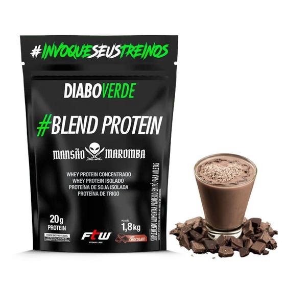 Imagem de Whey Protein Blend Mansão Maromba 1,8kg Diabo Verde 60 Doses - FTW