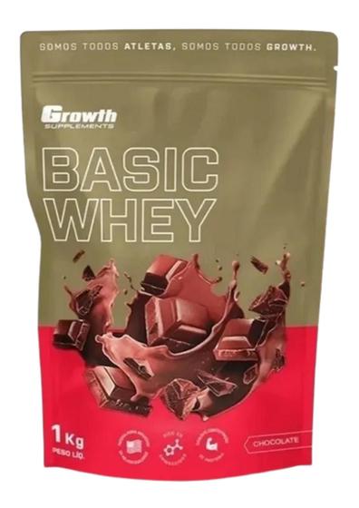 Imagem de Whey Protein chocolate - 1kg - GROWTH SUPPLEMENTS