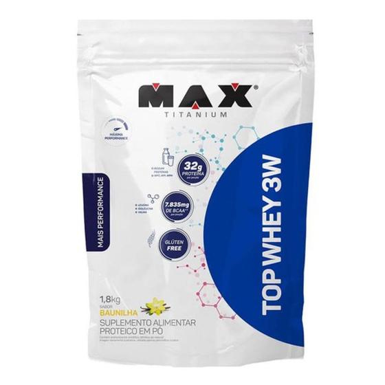 Whey protein concentrada isolado hidrolisado Max titanium top whey 3w