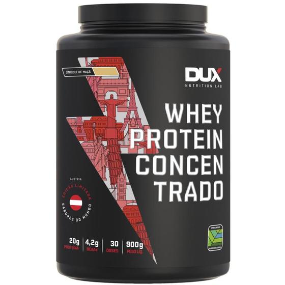 Whey Protein Concentrado 100% Proteina Strudel de Maça 900g - Dux ... Whey Protein Concentrado 100% Proteina Strudel de Maça 900g - Dux ...