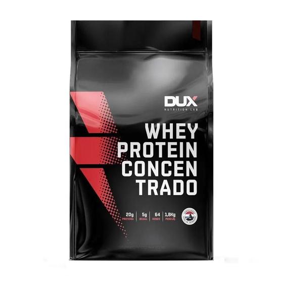 Whey Protein Concentrado - 1,8Kg - Morango - Dux Nutrition Menor preço em Whey Protein Concentrado - 1,8Kg - Morango - Dux Nutrition