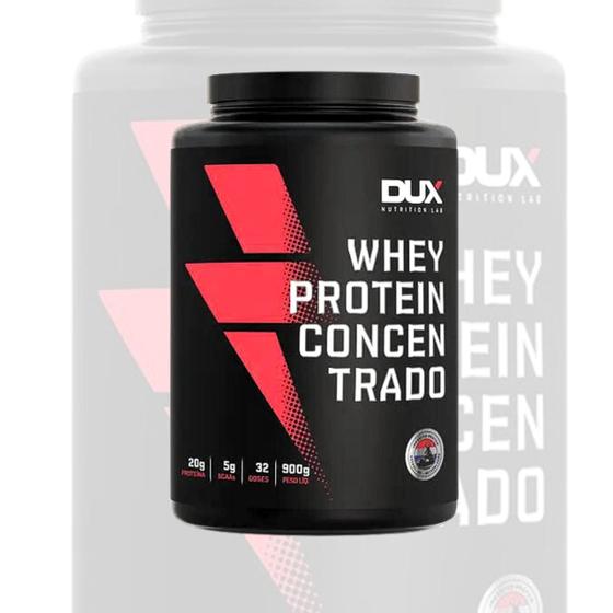 Imagem de Whey Protein Concentrado Dux Nutrition 900g Suplemento Em Pó Wei Varios Sabores Oferta  Proteina Academia Força