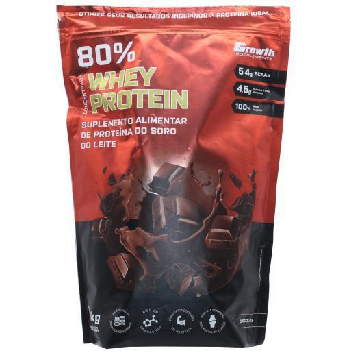 Whey Protein Concentrado Growth 1Kg Proteina Sabor Chocolate - Growth ...