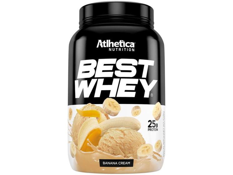 Imagem de Whey Protein Concentrado Hidrolisado Isolado - Atlhetica Nutrition Best Whey 900g Banana Cream