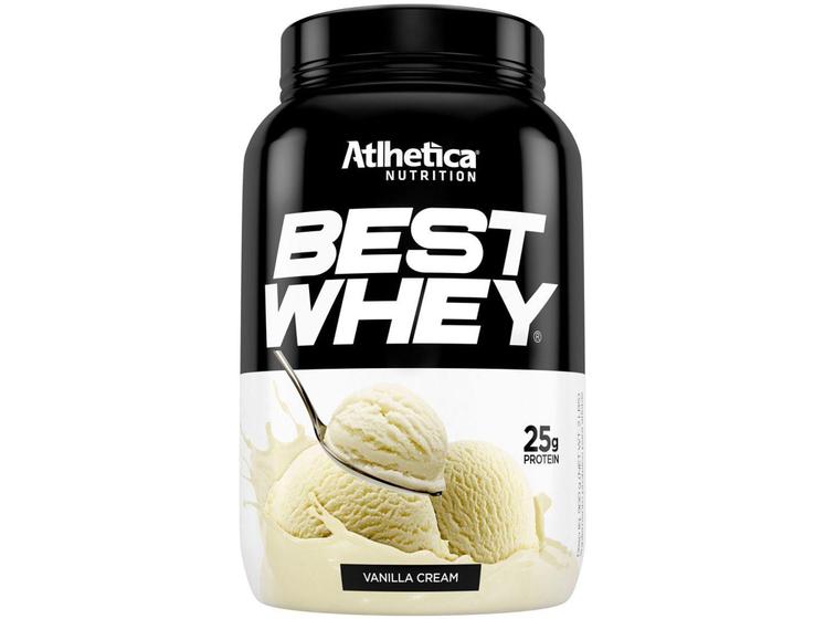 Whey Protein Concentrado Hidrolisado Isolado - Atlhetica Nutrition Best Whey 900g Vanilla Cream Menor preço em Whey Protein Concentrado Hidrolisado Isolado - Atlhetica Nutrition Best Whey 900g Vanilla Cream