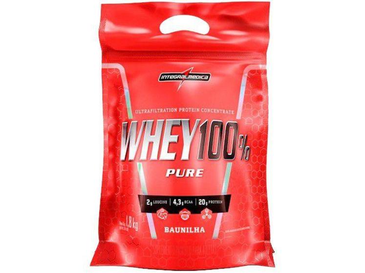 Imagem de Whey Protein Concentrado Integralmédica 100% Pure - 1,8kg Baunilha Natural