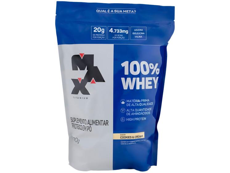Whey Protein Concentrado Max Titanium 900g Cookies & Cream