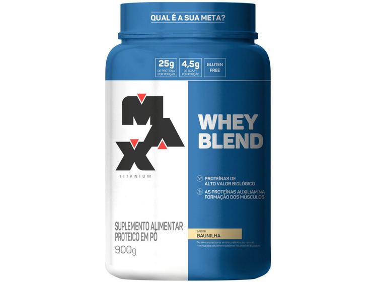 Imagem de Whey Protein Concentrado Max Titanium Blend - 900g Baunilha